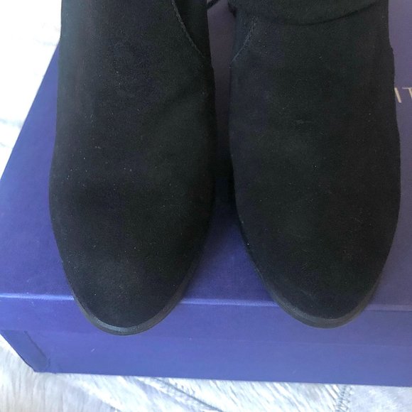 2xHP🎉 Stuart Weitzman Highland Over-The-Knee Suede Boots in Black - Picture 8 of 12